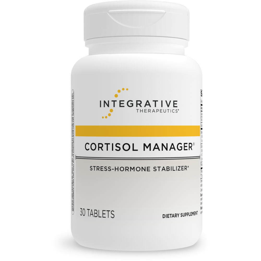 a bottle of cortisol manager by integrative therapeutics